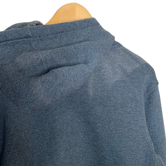 Adidas Hoodie Sweatshirt Hunter Orange Heather Gray Kangaroo Pouch Pocket S - Picture 6 of 7